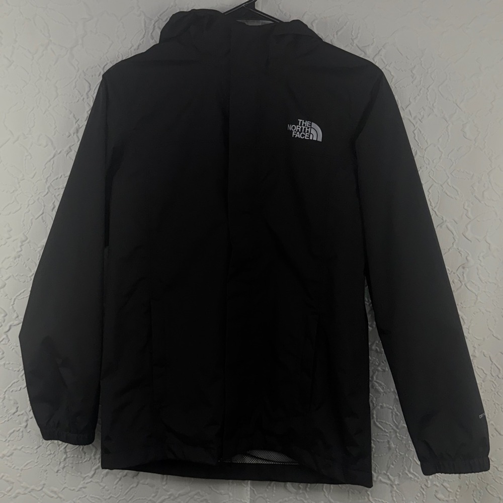 The North Face Rain Jacket Resolve DryVent Black Boys L 14/16